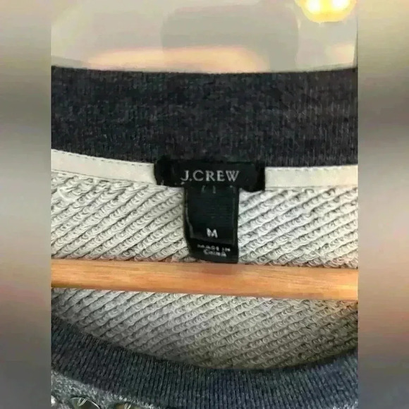 J Crew women’s studded sweatshirt size M - Picture 3 of 7